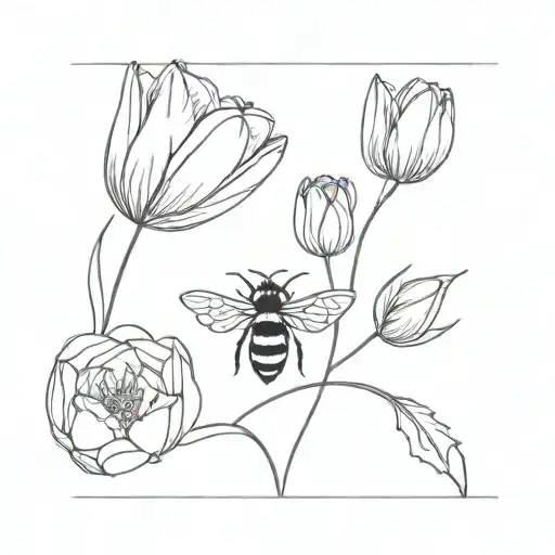 Bee And Tulip