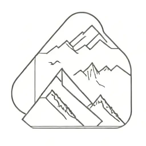 Mountain And Snowboard