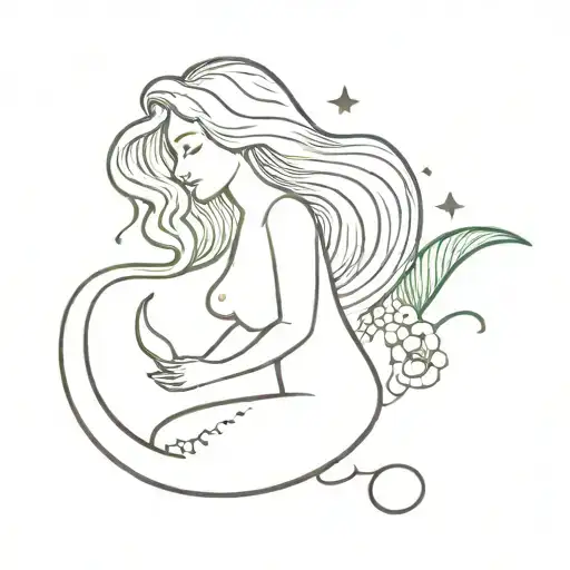 Mermaid With Saying High