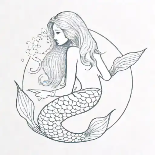 Mermaid With Saying Hi