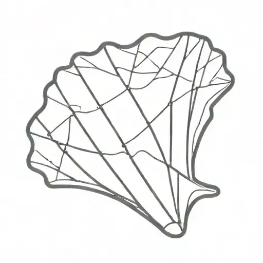 Abstract Scallop Shell