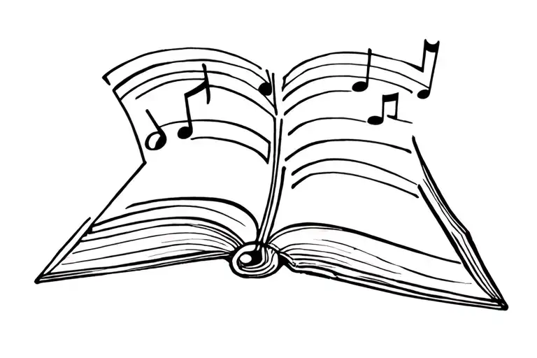 Books And Music Notes
