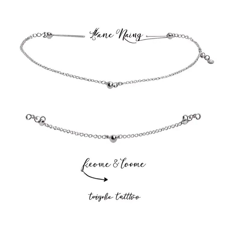 Small Dainty Anklet With Name On