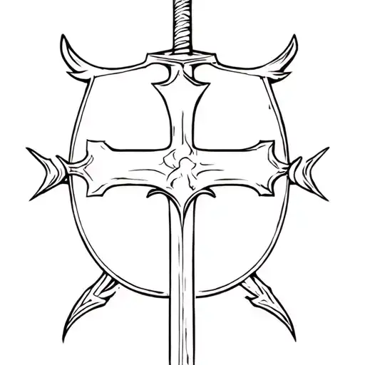 Scar Knight After War Sword Shield Cross Royalty