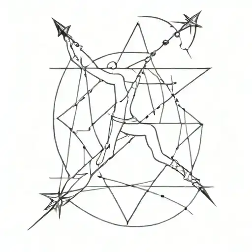 Sagittarius With Star Of David