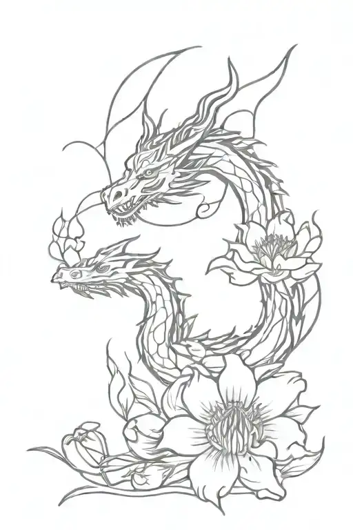 Dragon Blooming Flowers