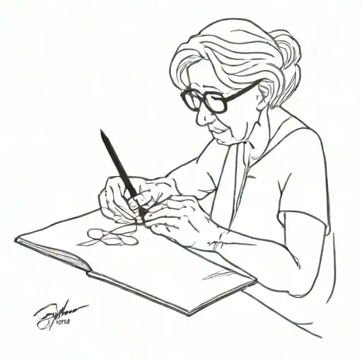 Grandma Writing