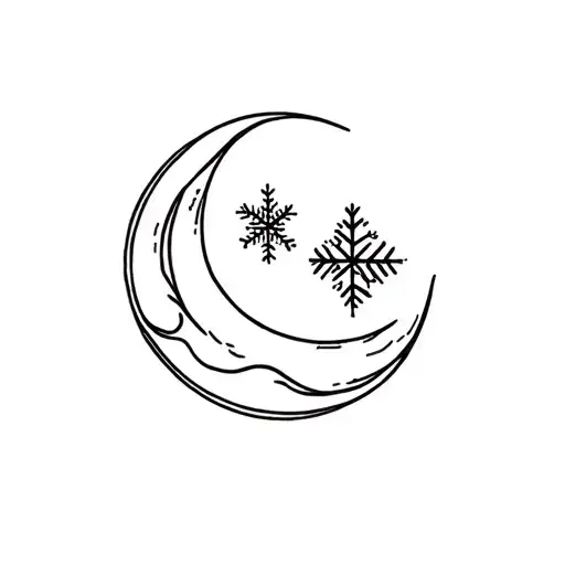 Moon And Snow
