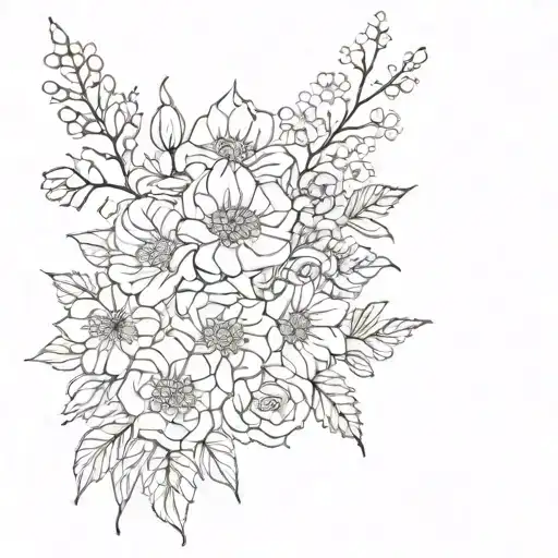 Flowers Rose Delphinium Chrysanthemum Bouqet