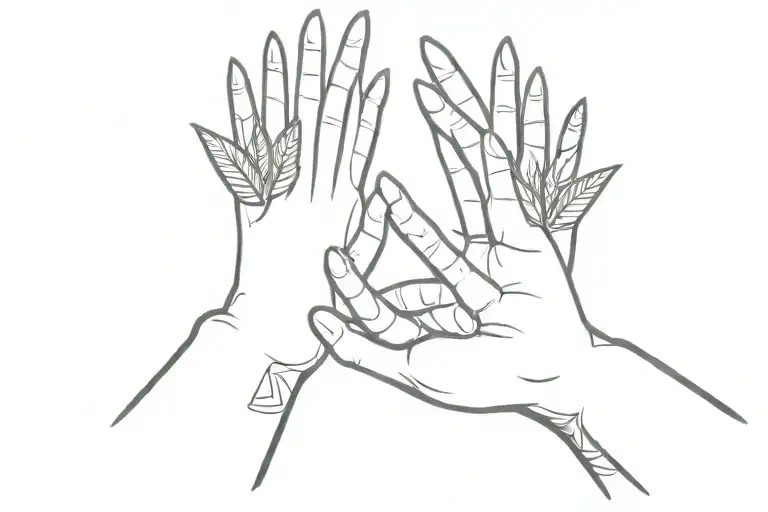 Two Hands Shacking And A Stylized Laurel Crown Around