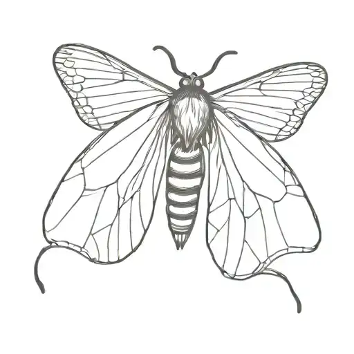 Moth In A Plastic String Bag