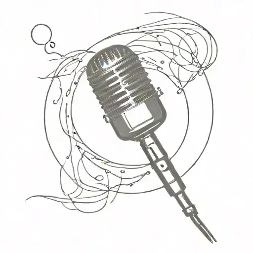 Circle With Microphone Inside