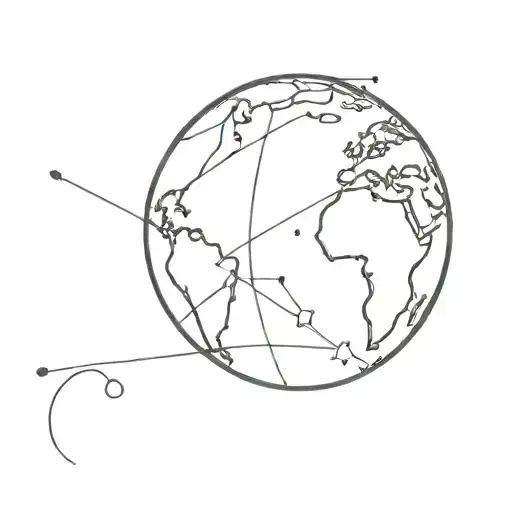 Globe With Pin On Paris France