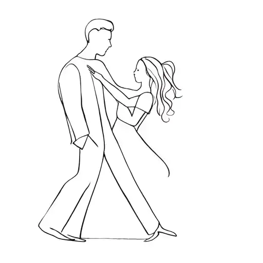 Father And Daughter Dancing