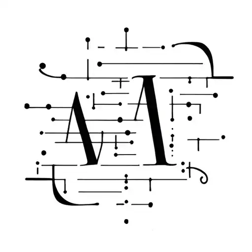 Name Apolline In Morse Code With Abstract Design