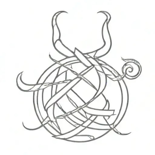 Viking Symbol On Shoulders