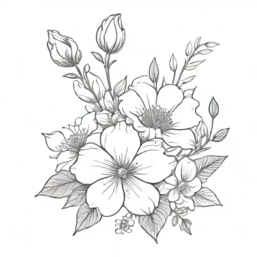 Birth Flower Bouquet