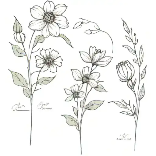 Wildflower Leg Piece