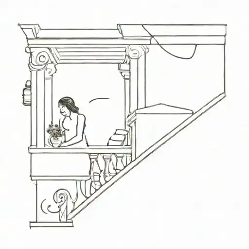 Athens Greece Balcony With Sunscreen