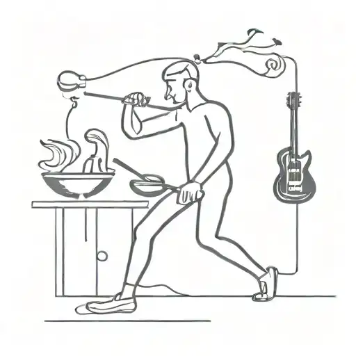 Cooking And Dancing To Music Mens