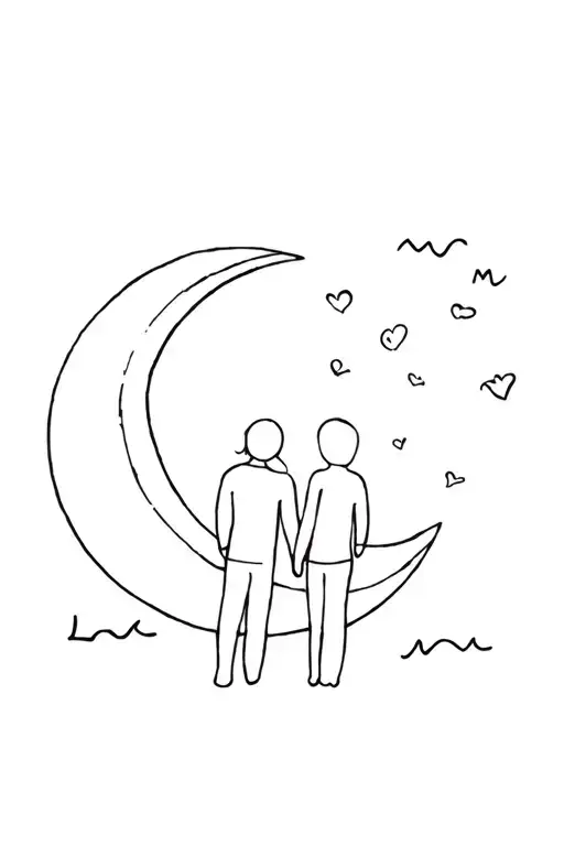 Mom And Son Love You To The Moon