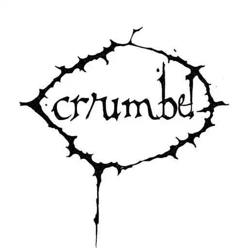 The Words Crumble Over The Black Void