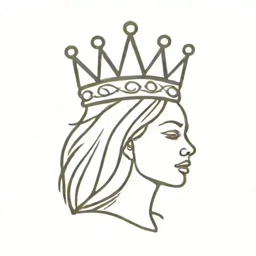 Marj With Crown Hanging