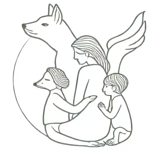 One Mother With Two Daugthers Like An Animal