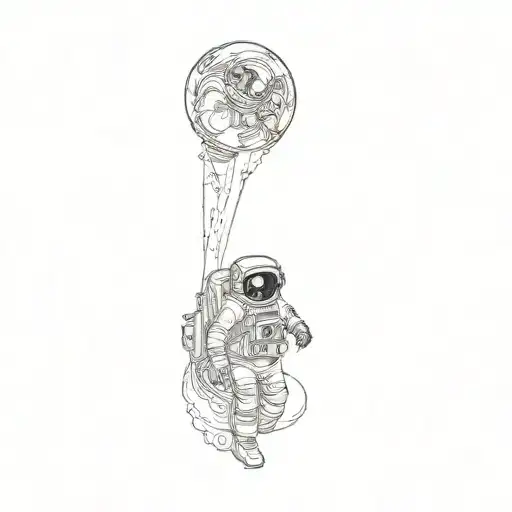 An Astronaut And A Child