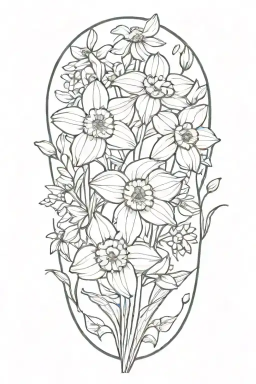 Daffodils And Daisies