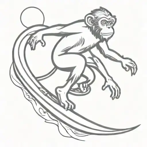 Monkey Surf Board