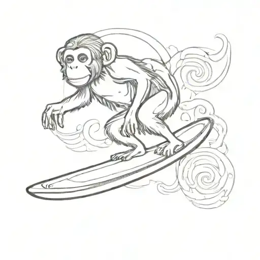 Monkey Surf Board