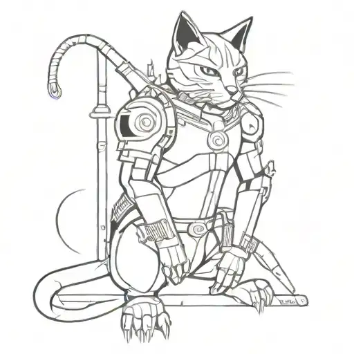 Mechanical Cat Warrior