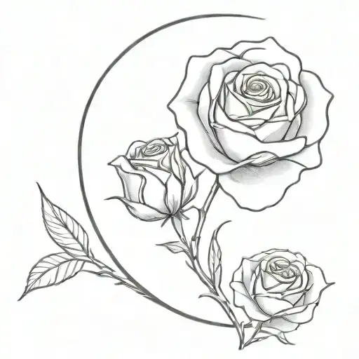 Moon And A Rose