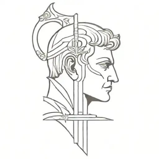 Caligula Roman Emporor Sword Emerging