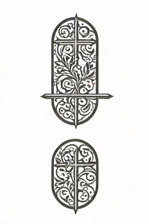 Cross With Vine
