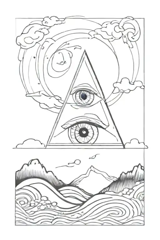 All Seeing Eye Galaxies Flowin Ocean Wave