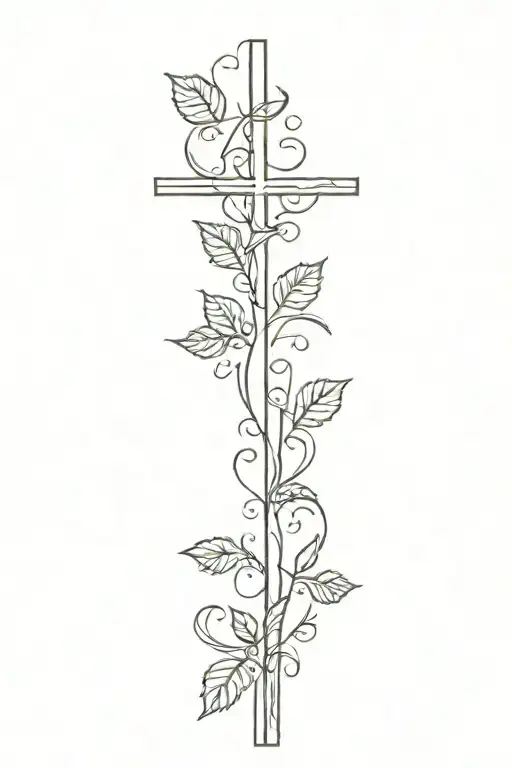 Cross With Vine
