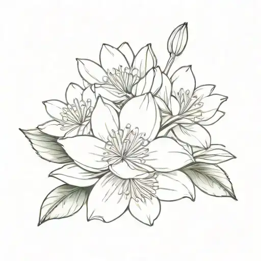 Water Lily And Lily Of Valley Bouquet