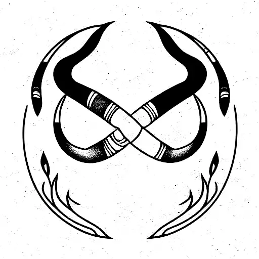 Capricorn Sign With Some Text