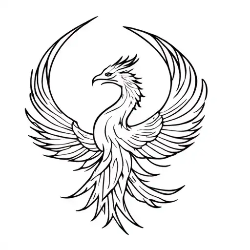 A Rising Phoenix Bird