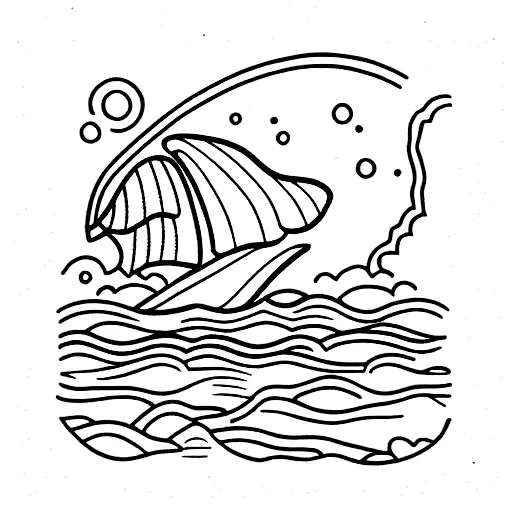 Ocean Scene Inside Seashell