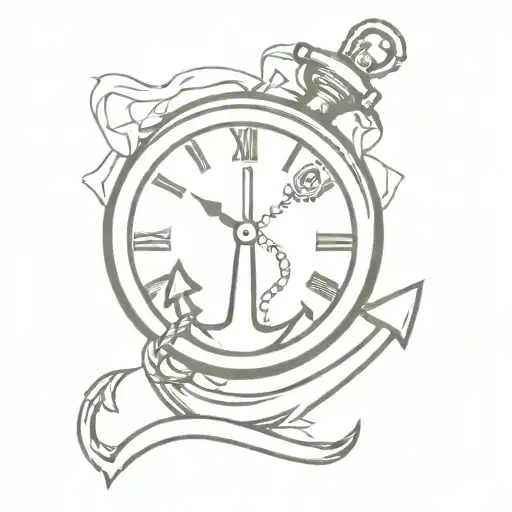 Anchor With Clock