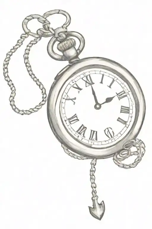 Pocket Watch In Anchor