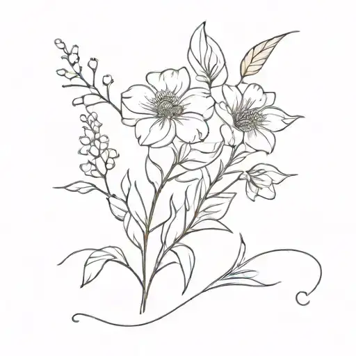 Birth Flower Bouquet