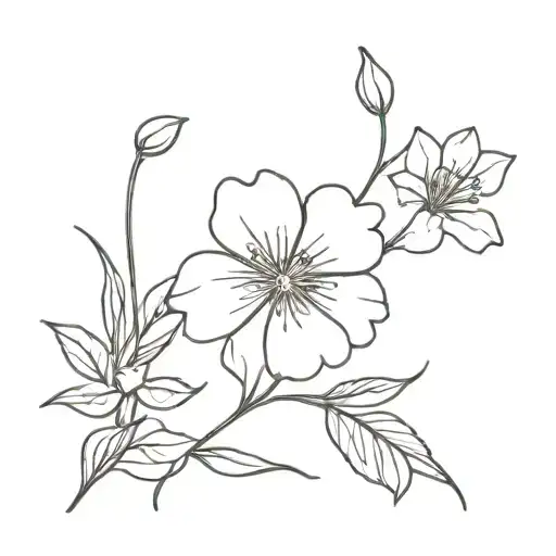 Aesthetic Simple Flower With Tulpin