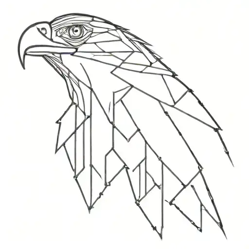 Eagle Made Of Computer Circuit