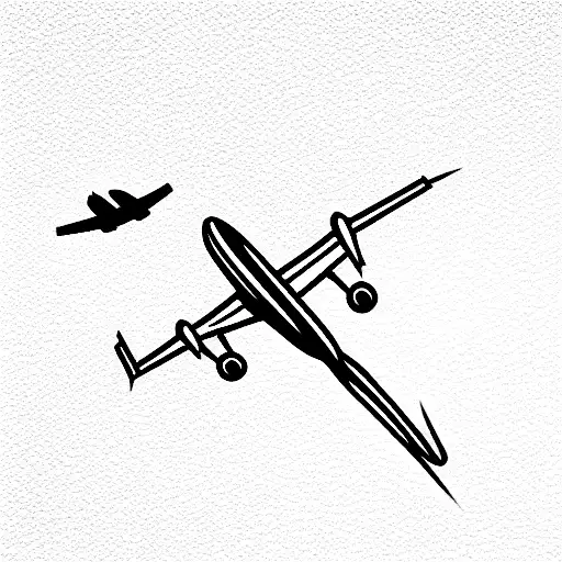 An Airplane Flying Around The World