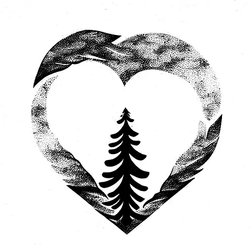 Pine Tree Heart