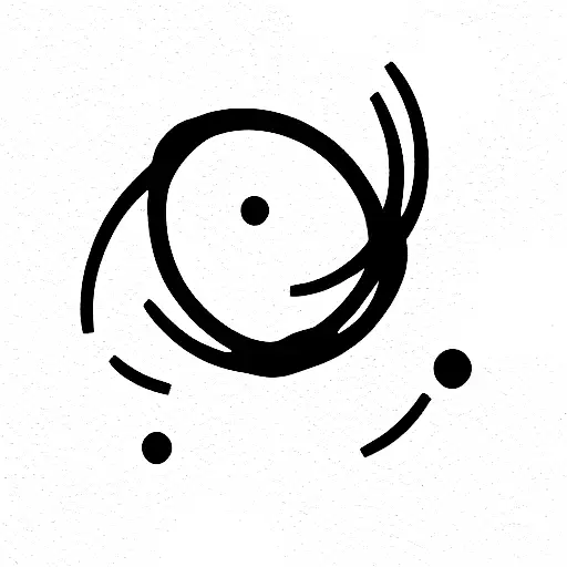 Molecule Of Cannabidiol Mixed With Black Hole